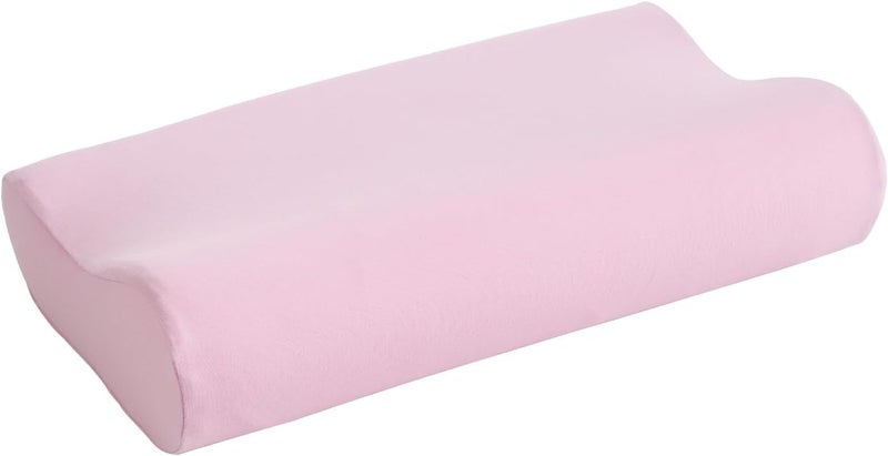 Tiny Twinkle Toddler Pillow with Fitted Pillowcase | Ergonomic Shape with Resilient, Cloud-Like Memory Foam for Comfortable Sleeping | Kids Travel Pillows (Orchid) - Image 3